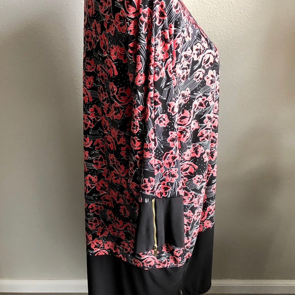 WOMAN WITHIN Zip Sleeve Tunic NWOT - Picture 3 of 8